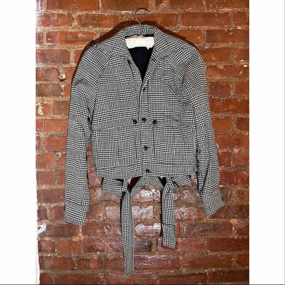 (S) Vintage Opening Ceremony houndstooth jacket